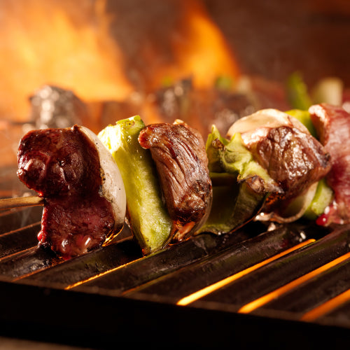 Grilled Teriyaki Beef & Vegetable Kabobs